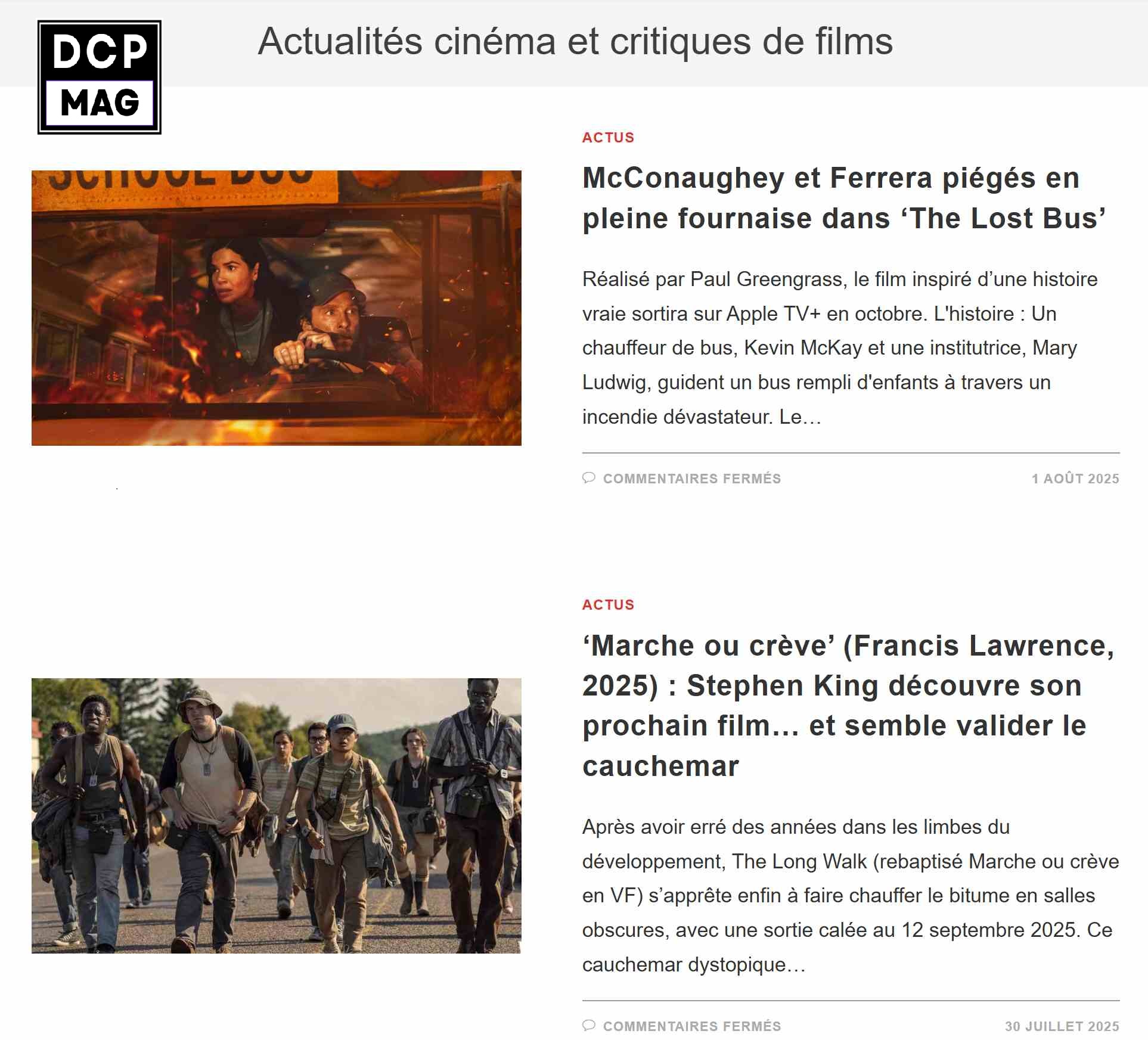 actualités cinéma et critiques de films